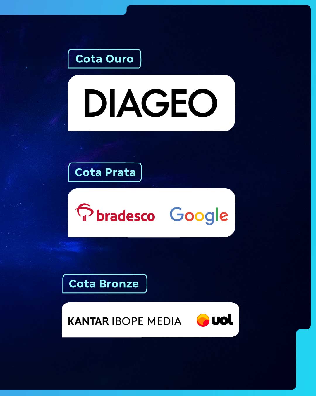 arte com logo dos patrocinadores