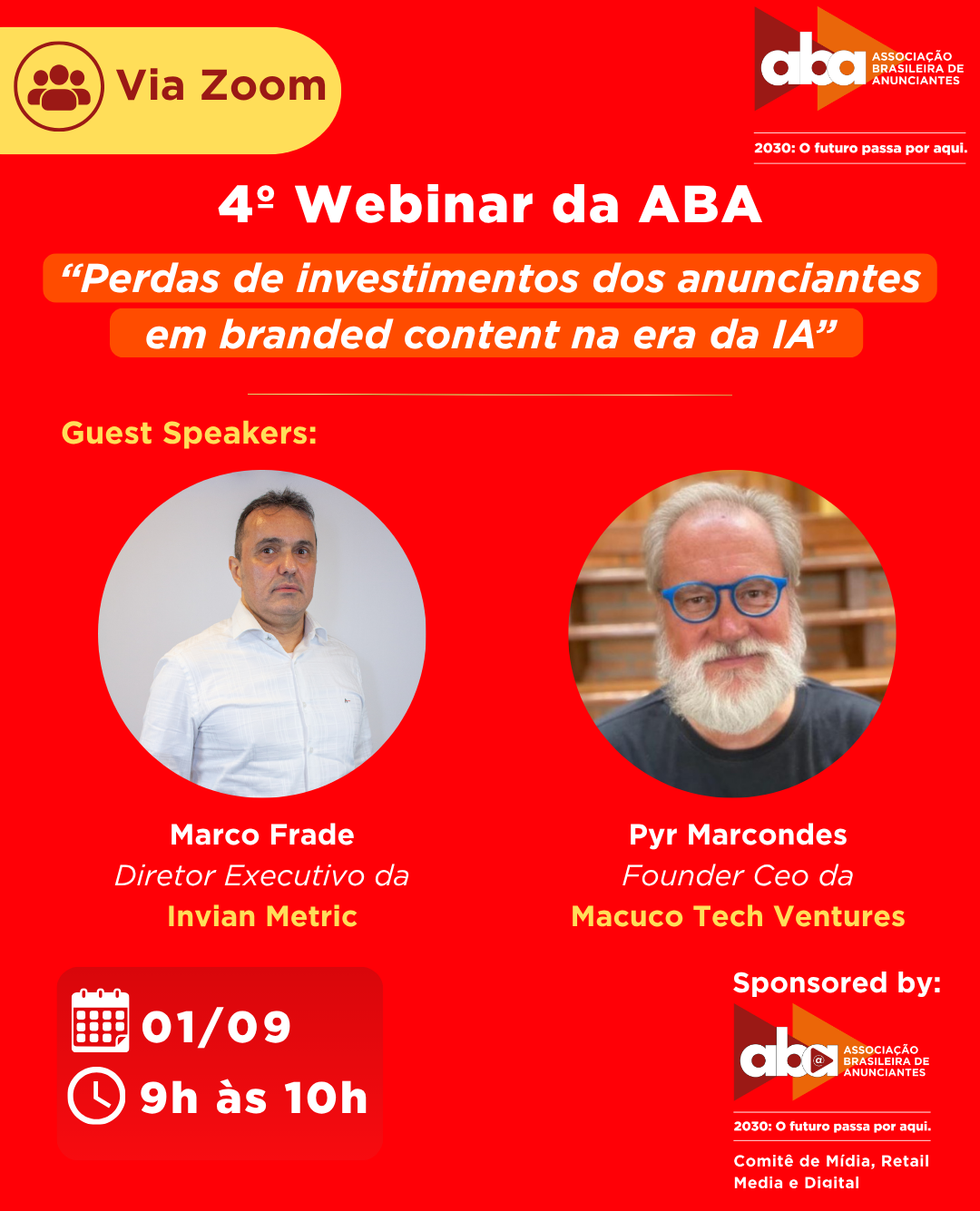 4º Webinar da ABA - Perdas de investimentos dos anunciantes em branded content na era da IA - logo atualizada 19.06